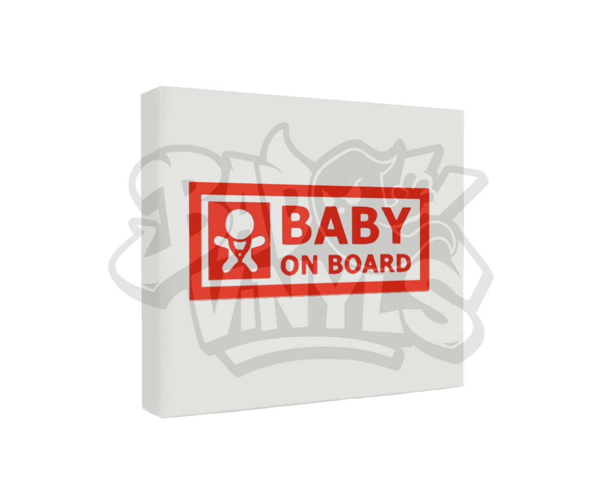PEGATINA BABY ON BOARD RECTANGULO (A BORDO)