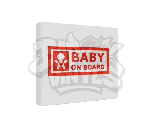 PEGATINA BABY ON BOARD RECTANGULO (A BORDO)