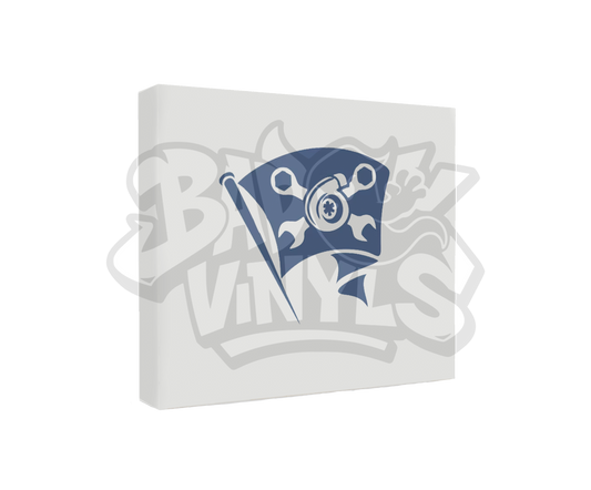 PEGATINA BANDERA TURBO LLAVES