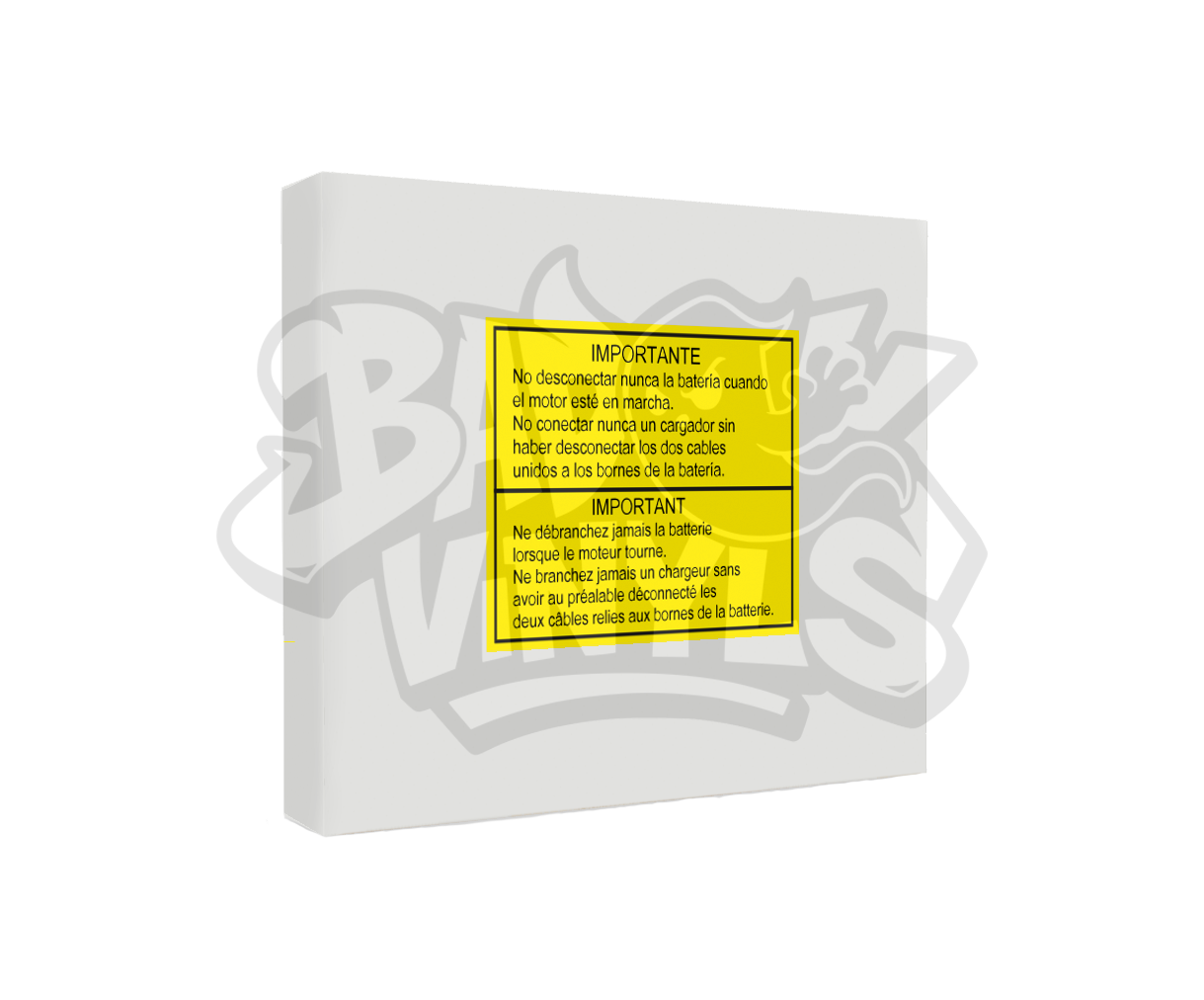 PEGATINA RENAULT DESCONECTAR BATERIA