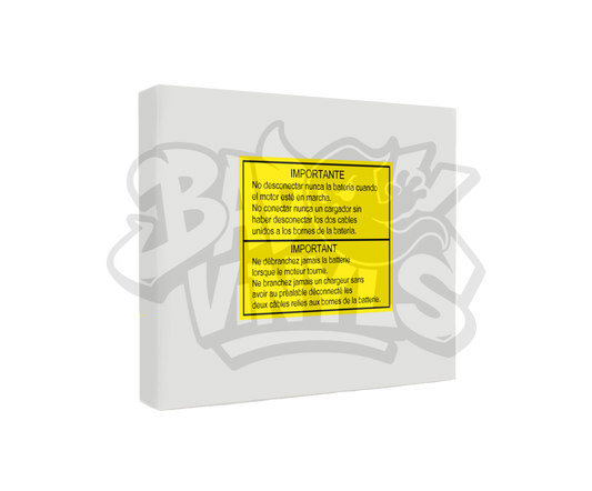 PEGATINA RENAULT DESCONECTAR BATERIA