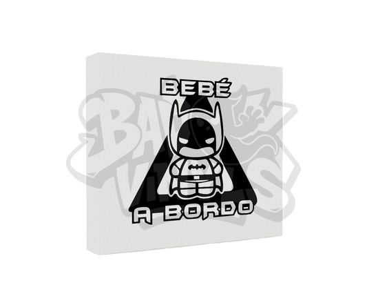 PEGATINA BEBE A BORDO BATMAN