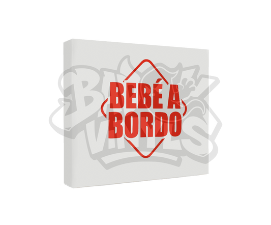 PEGATINA BEBE A BORDO ROMBO