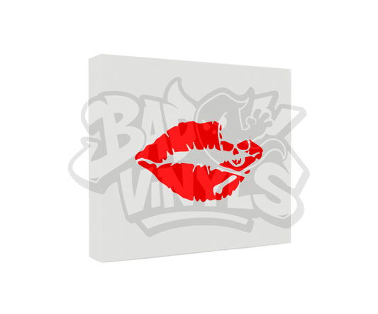 PEGATINA BESO CALAVERA