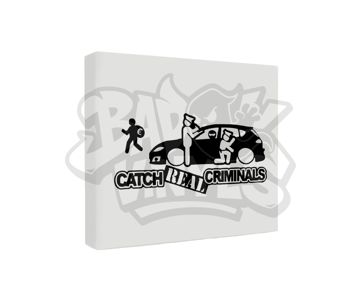 PEGATINA CATCH REAL CRIMINAL