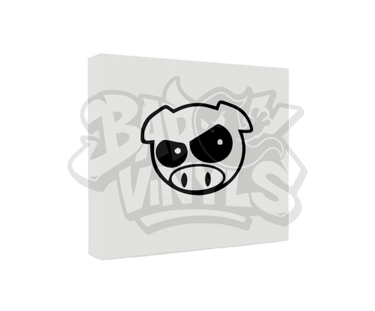 PEGATINA CERDITO CABREADO