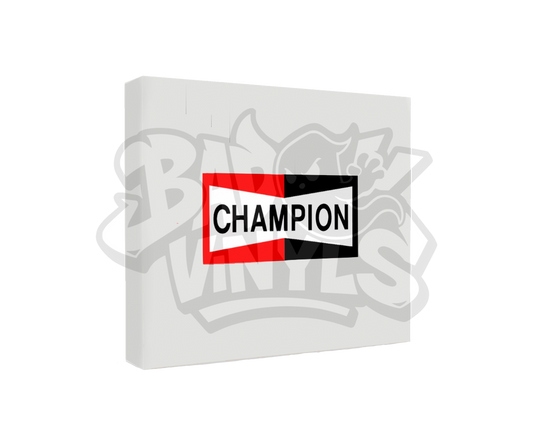 PEGATINA CHAMPION TRICOLOR
