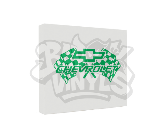 PEGATINA CHEVROLET BANDERAS