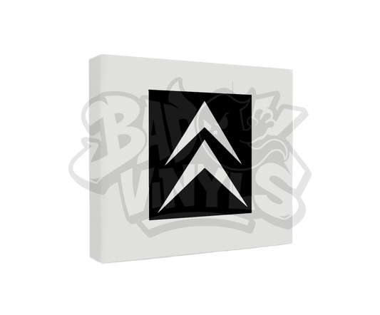 LOGO CITROEN CUADRO ASPAS TROQUELADAS GRANDE