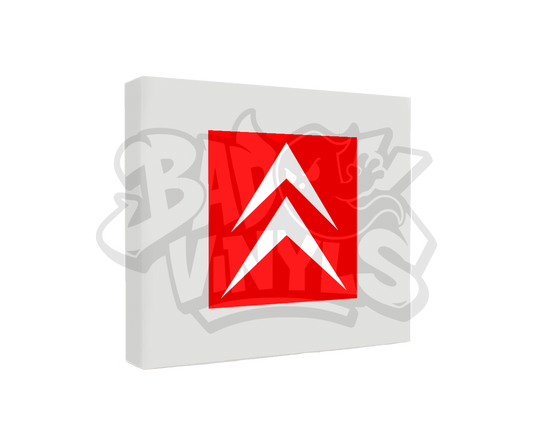 LOGO CITROEN CUADRADO BICOLOR GRANDE