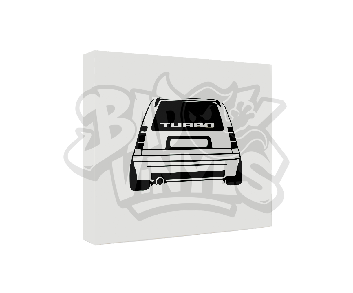 PEGATINA GT TURBO CULO RENAULT