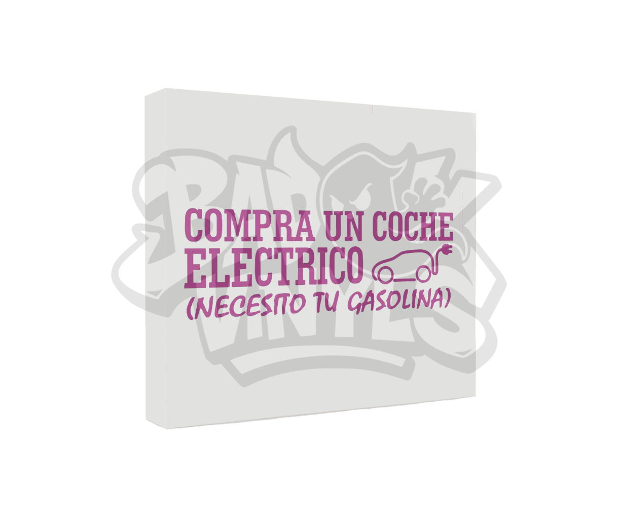 PEGATINA COMPRA UN COCHE ELECTRICO NECESITO TU GASOLINA