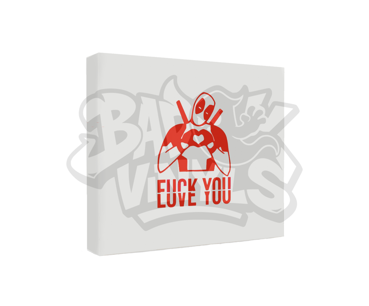 PEGATINA DEADPOOL FUCK LOVE
