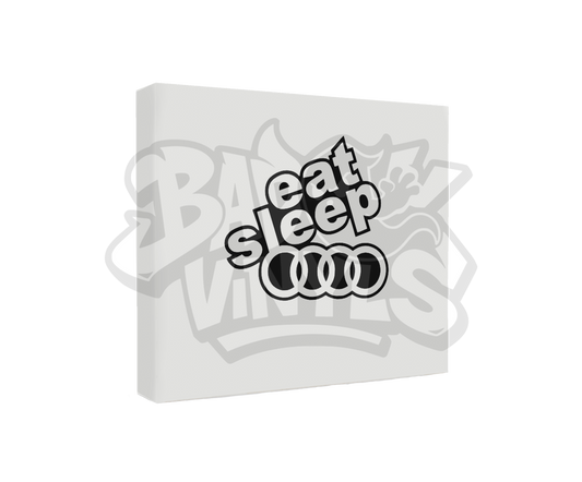 PEGATINA EAT SLEEP AUDI