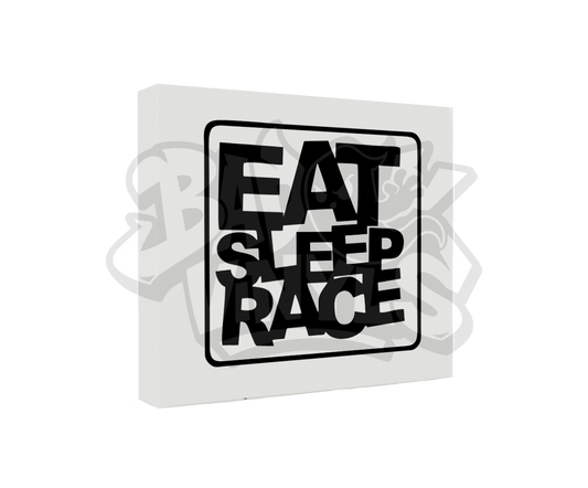 PEGATINA EAT SLEEP RACE