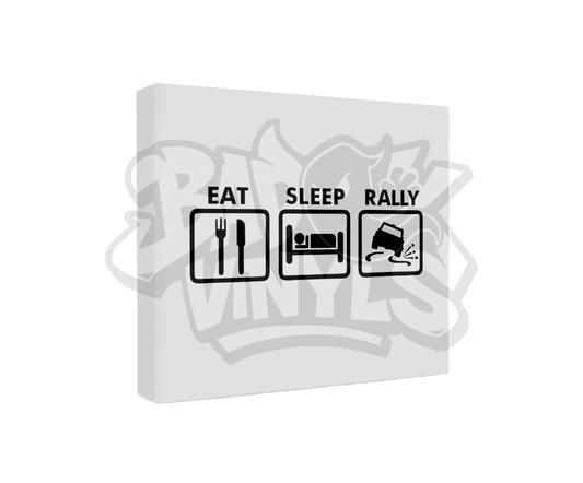 PEGATINA EAT SLEEP RALLY