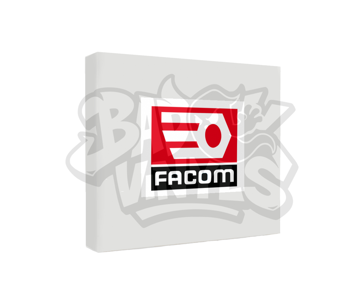 PEGATINA FACOM CUADRADA IMPRESA