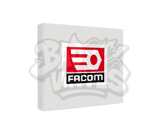 PEGATINA FACOM CUADRADA IMPRESA