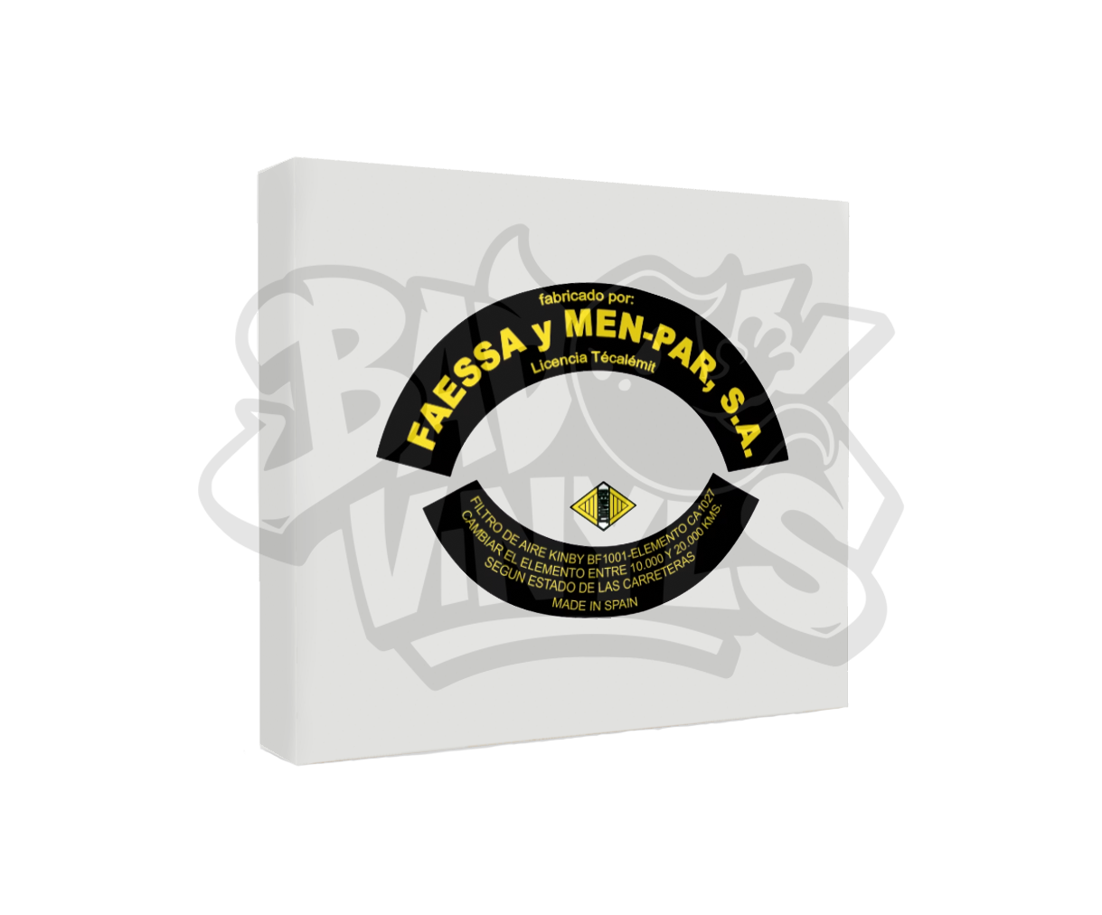 PEGATINA FILTRO AIRE RENAULT TARTERA