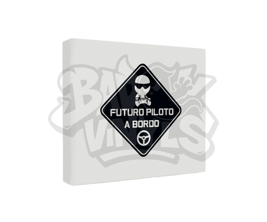 PEGATINA FUTURO PILOTO A BORDO