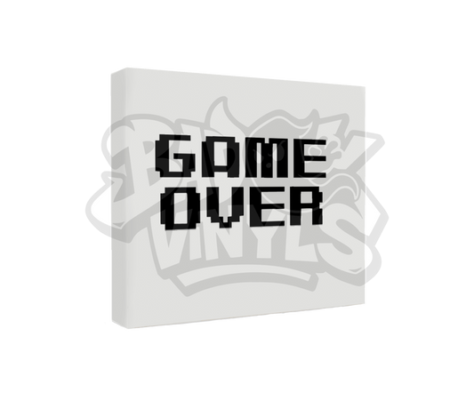 PEGATINA GAME OVER PIXEL