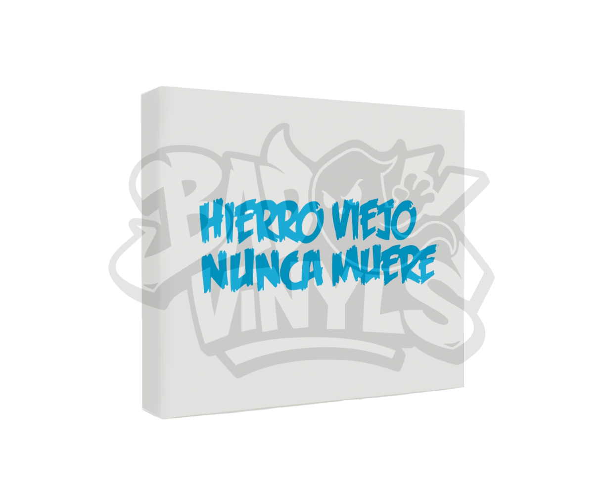 PEGATINA HIERRO VIEJO NUNCA MUERE PAINT