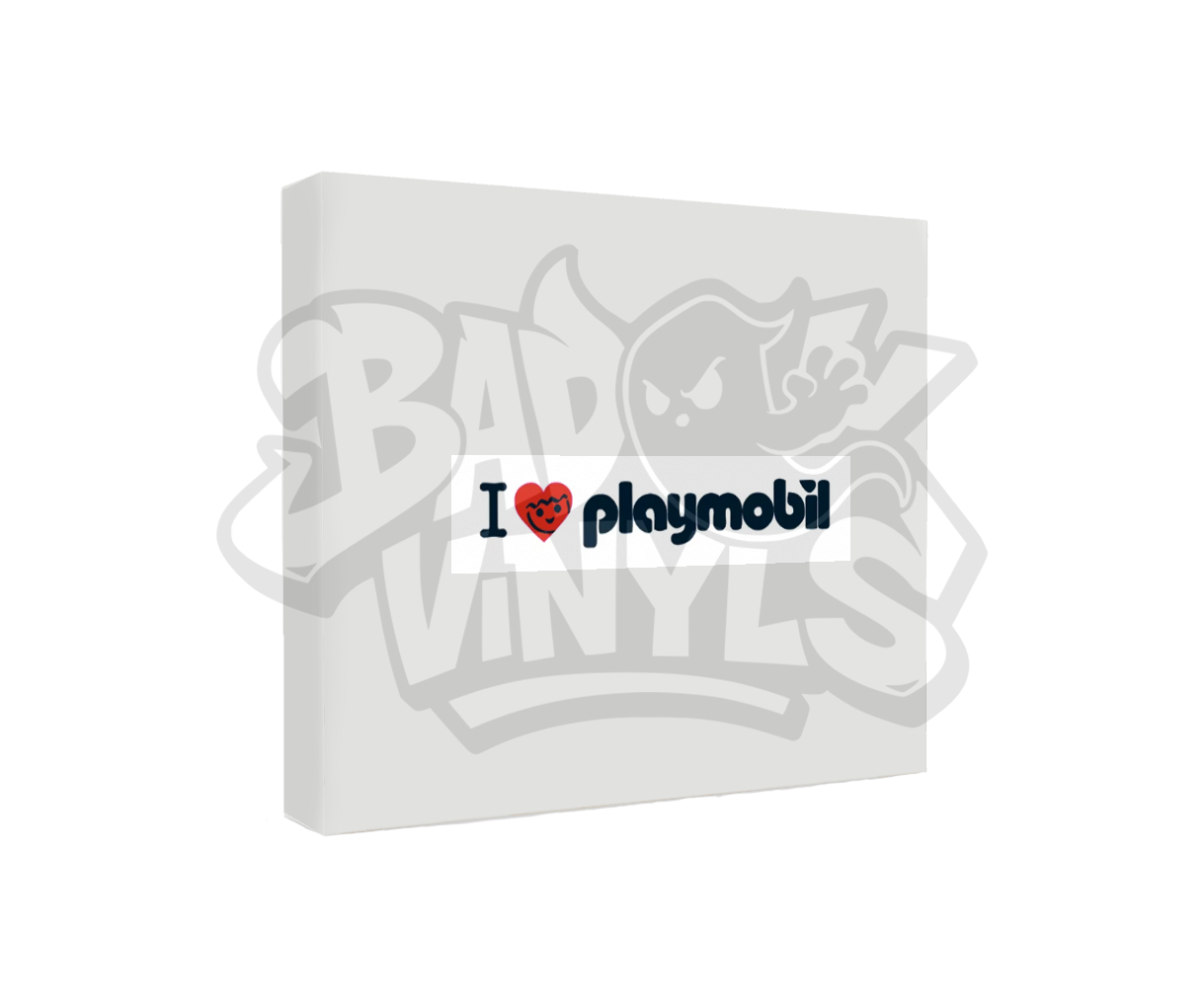PEGATINA I LOVE PLAYMOBIL IMPRESA