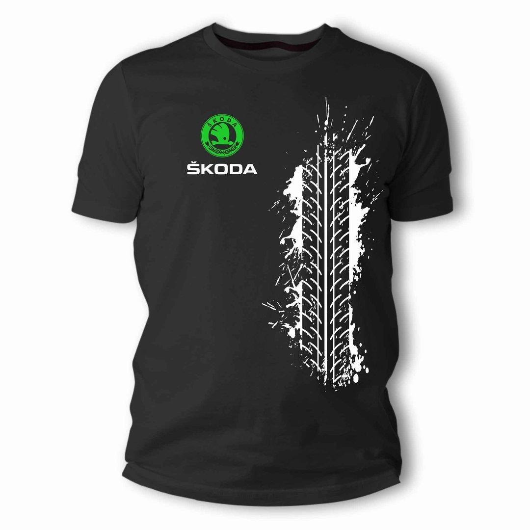 CAMISETA SKODA HUELLA DE NEUMATICO