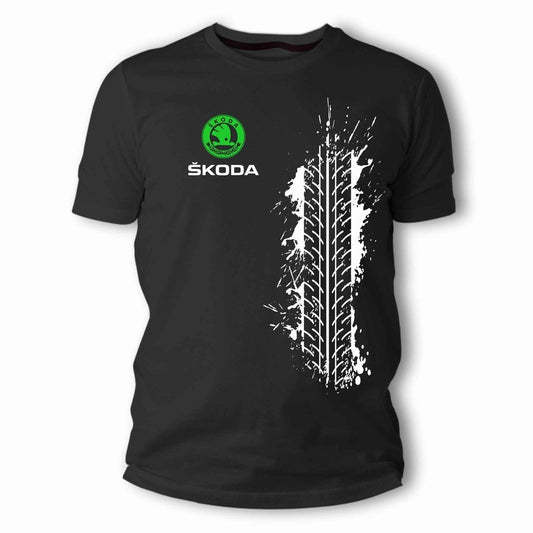 CAMISETA SKODA HUELLA DE NEUMATICO
