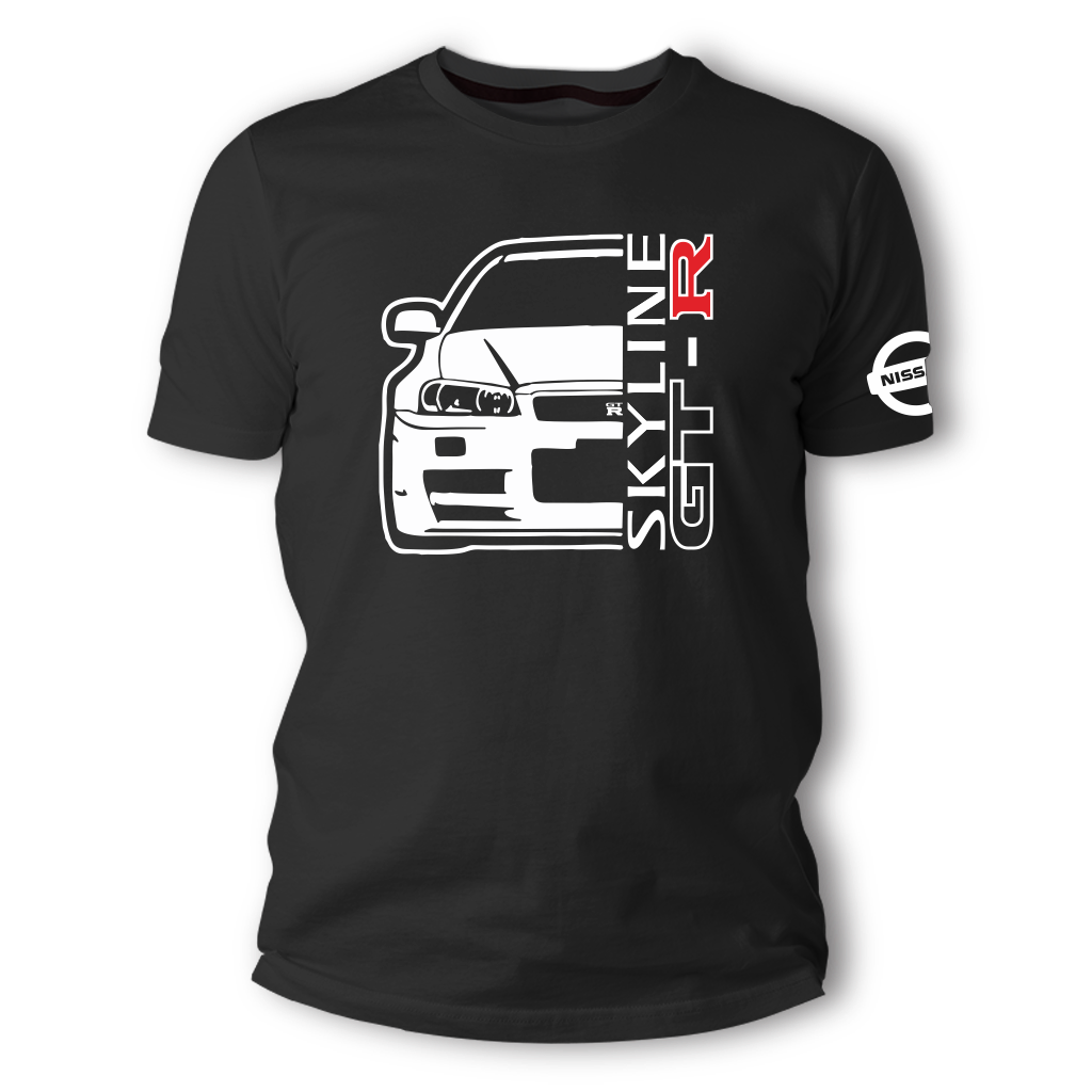 CAMISETA NISSAN SKYLINE GT R DOS LADOS