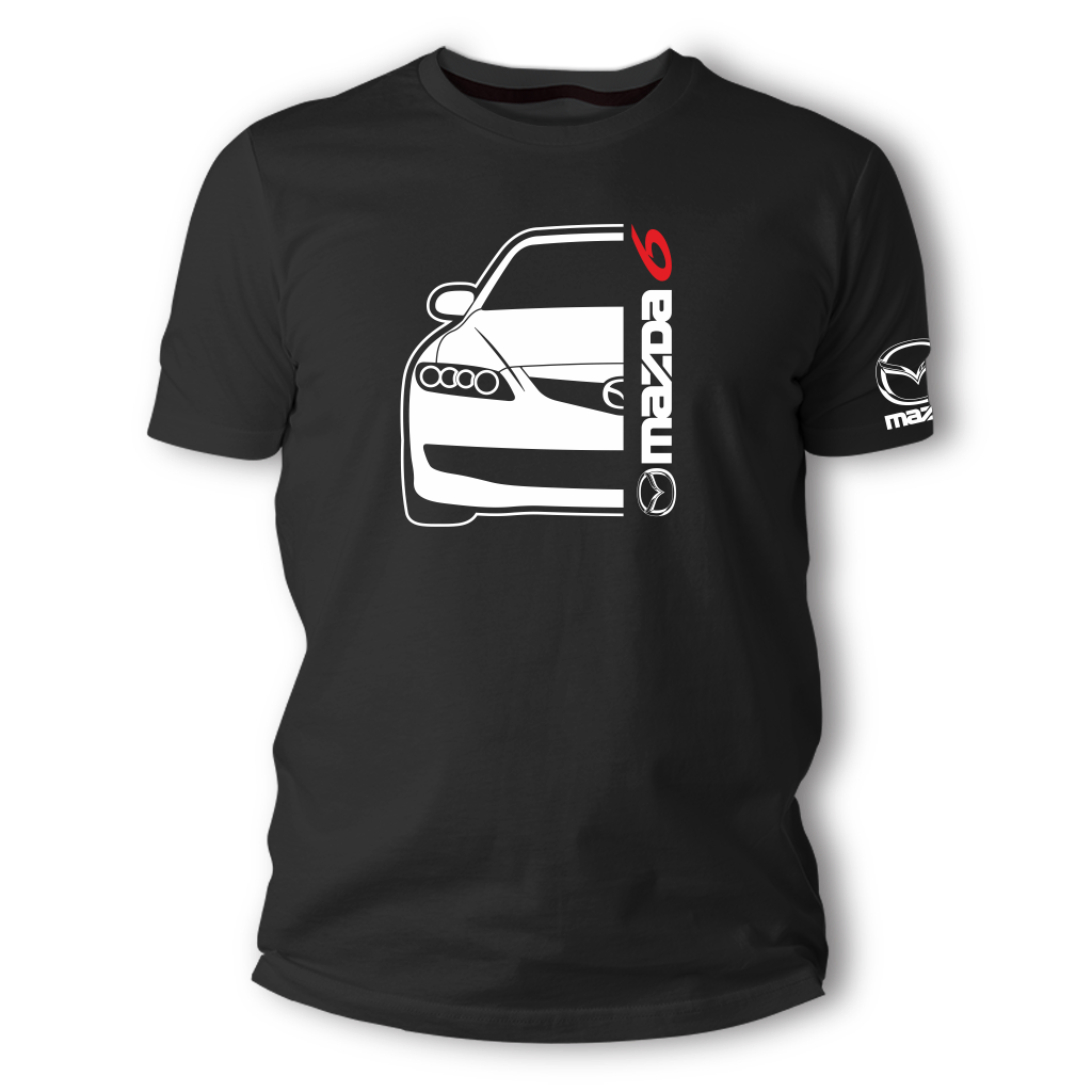 CAMISETA MAZDA 6 DOS LADOS