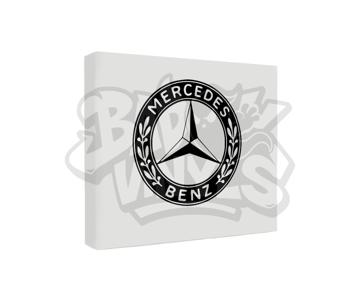 PEGATINA MERCEDES BENZ LOGO ANTIGUO