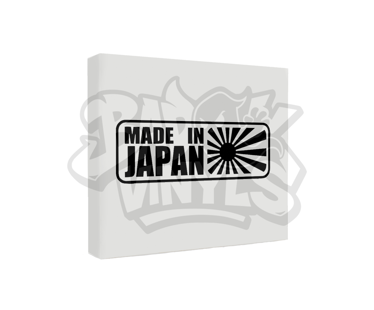 PEGATINA MADE IN JAPAN RECUADRO