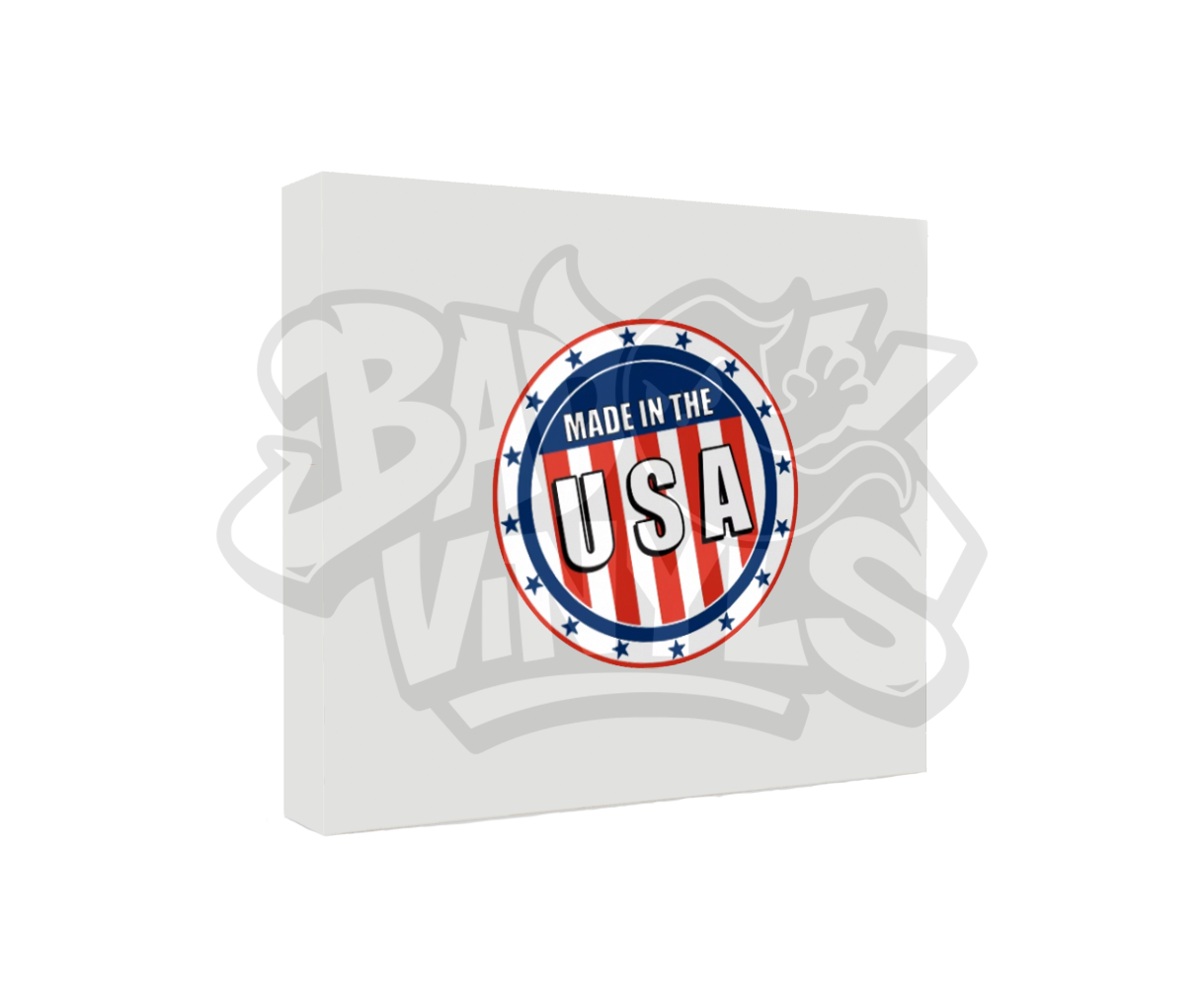 PEGATINA MADE IN USA IMPRESA