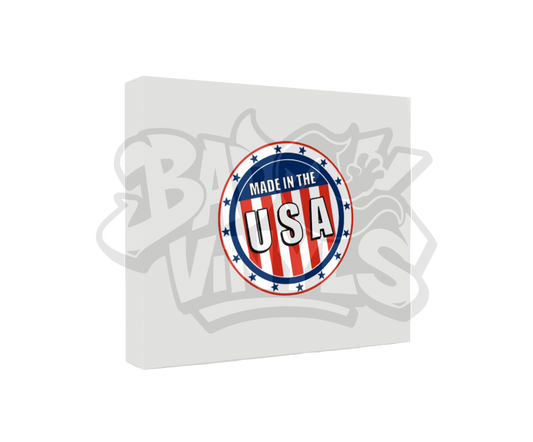 PEGATINA MADE IN USA IMPRESA