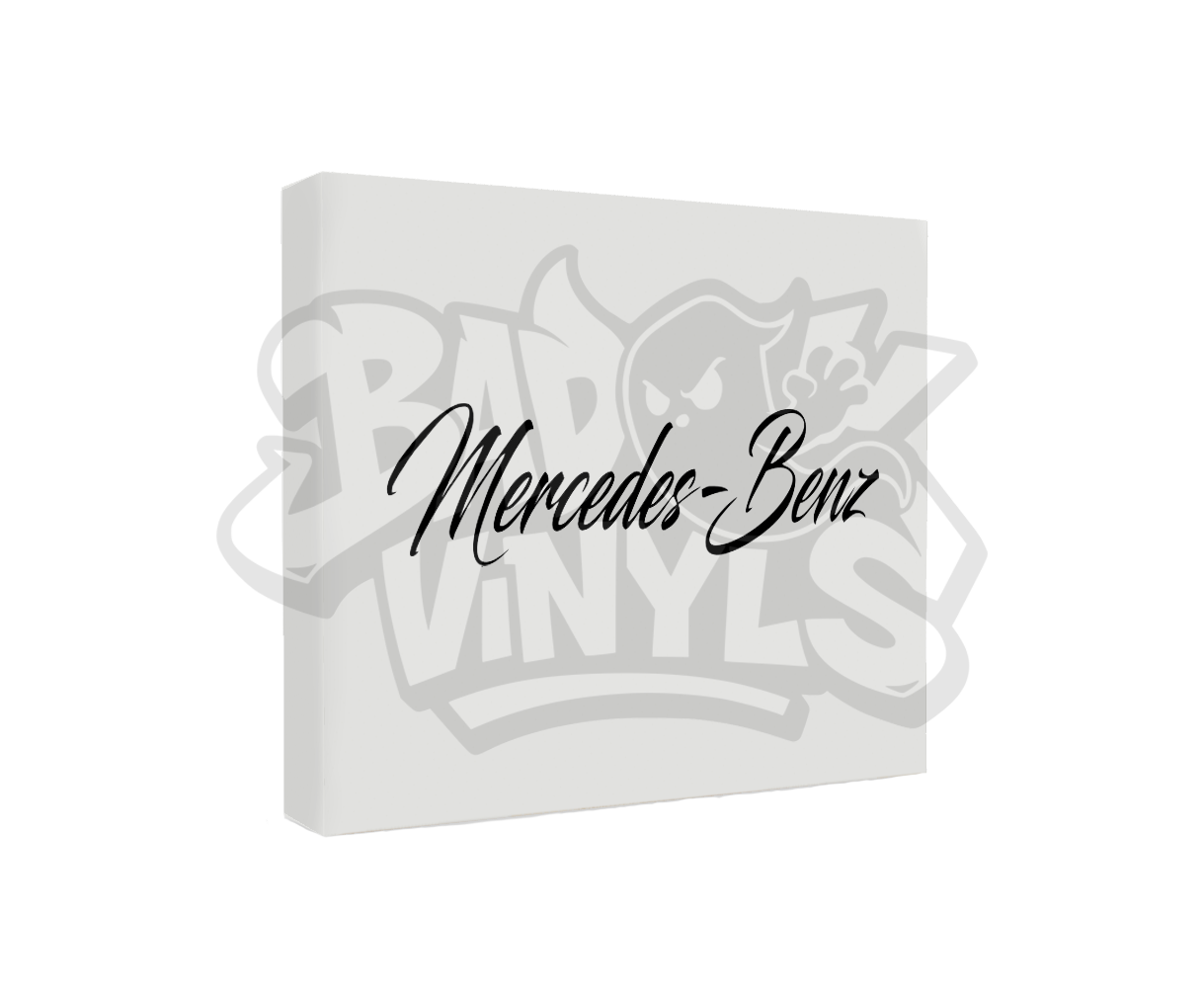 PEGATINA MERCEDES BENZ LETRAS SCRIPT