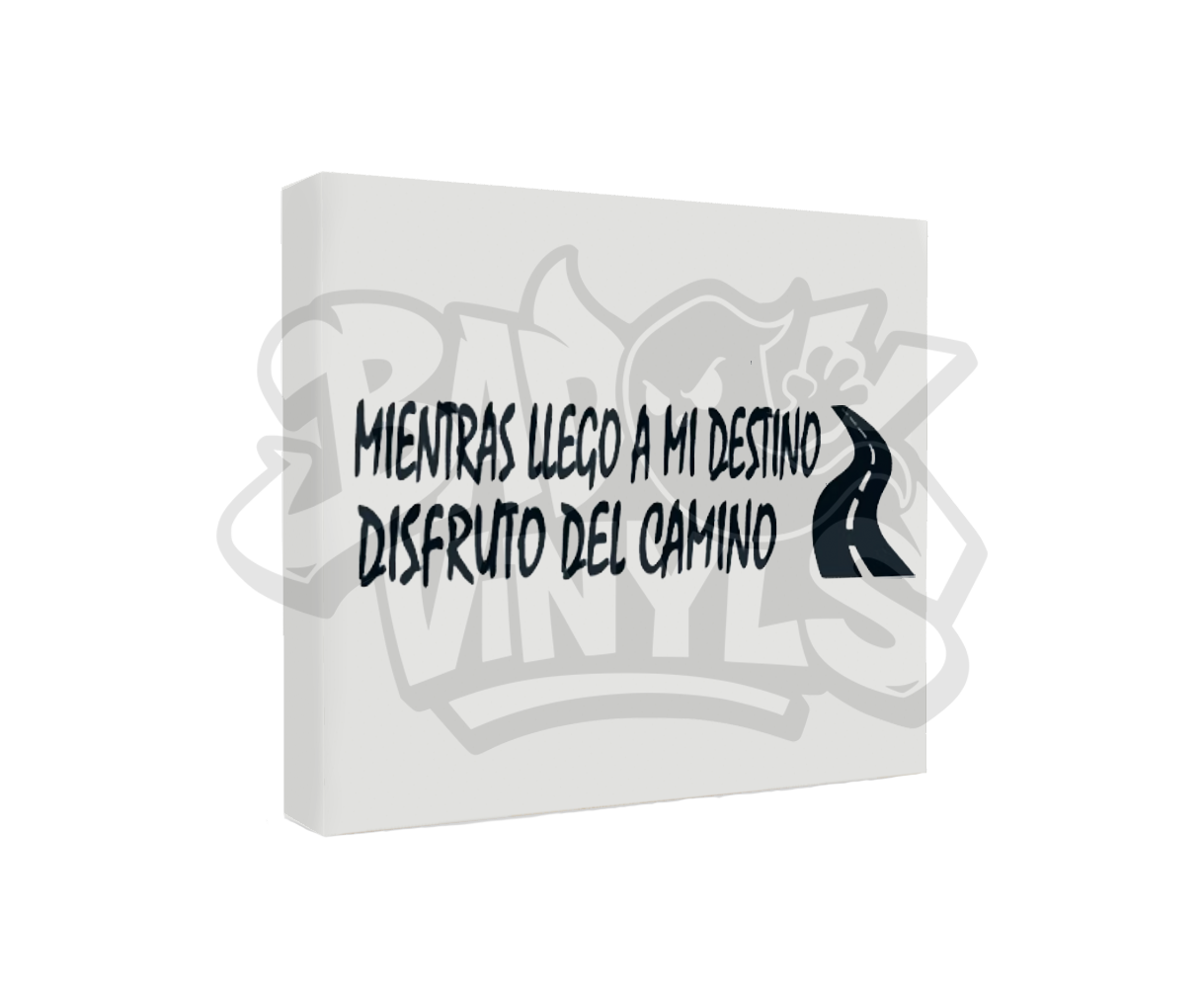 PEGATINA MIENTRAS LLEGO A MI DESTINO DISFRUTO DEL CAMINO
