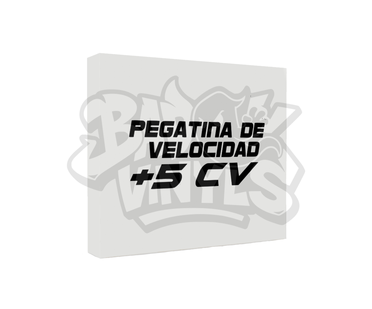 PEGATINA DE VELOCIDAD +5CV