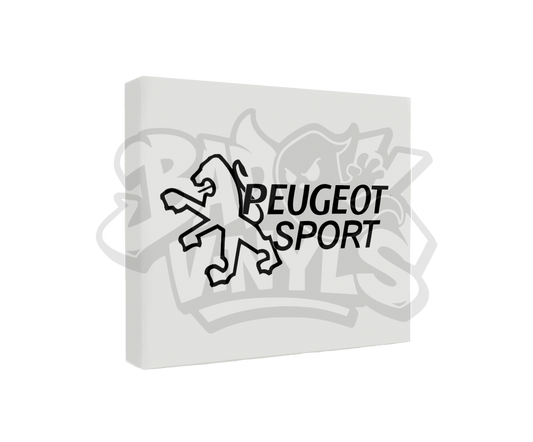 PEGATINA PEUGEOT SPORT LEON DE LADO