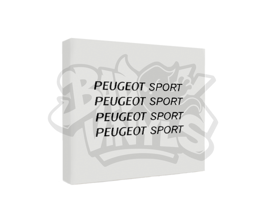 PEGATINA PEUGEOT SPORT LLANTAS (PACK 4 UNIDADES)