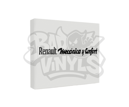 PEGATINA RENAULT MECANICA Y COFORT