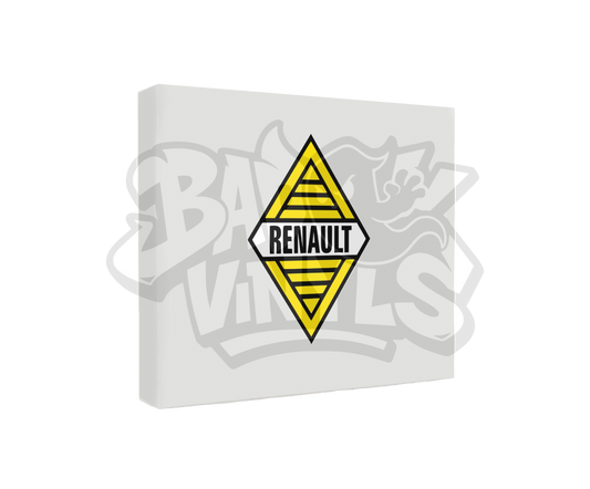 PEGATINA ROMBO RENAULT ANTIGUO TRICOLOR 29 CM