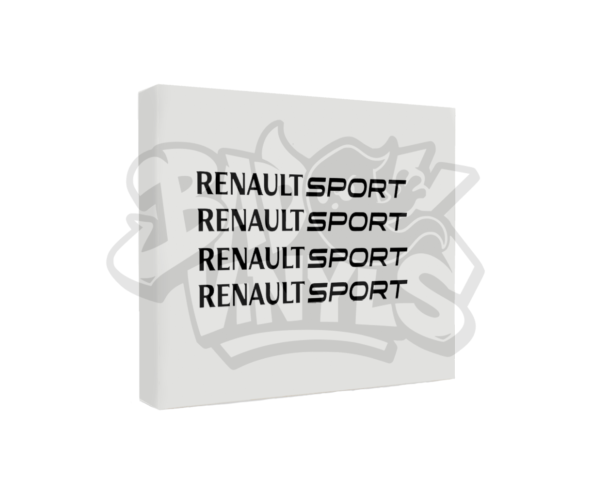 PEGATINA RENAULT SPORT LLANTAS (PACK DE 4 UNIDADES)