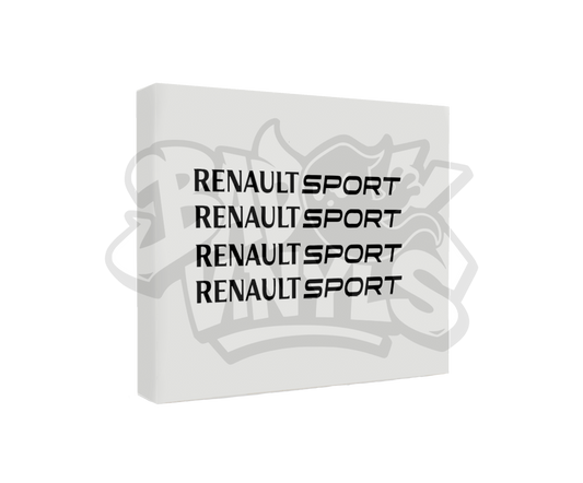 PEGATINA RENAULT SPORT LLANTAS (PACK DE 4 UNIDADES)