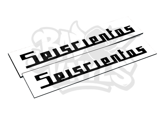 CUBRE MATRICULAS SEISCIENTOS (PACK 2 UNIDADES)
