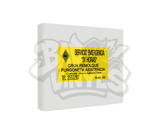 PEGATINA SERVICIO EMERGENCIA RENAULT ALCALA, 182