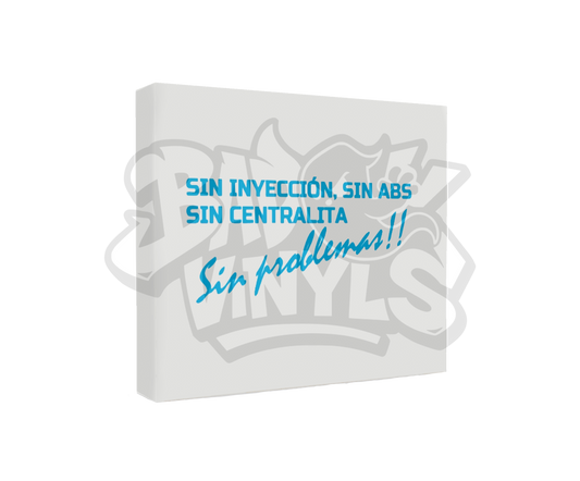 PEGATINA SIN INYECCION SIN ABS SIN CENTRALITA SIN PROBLEMAS