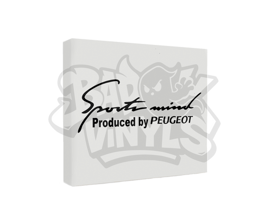 PEGATINA SPORT MIND PEUGEOT