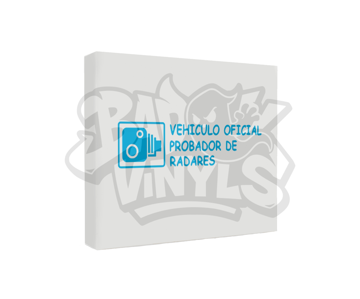 PEGATINA VEHICULO OFICIAL PROBADOR DE RADARES