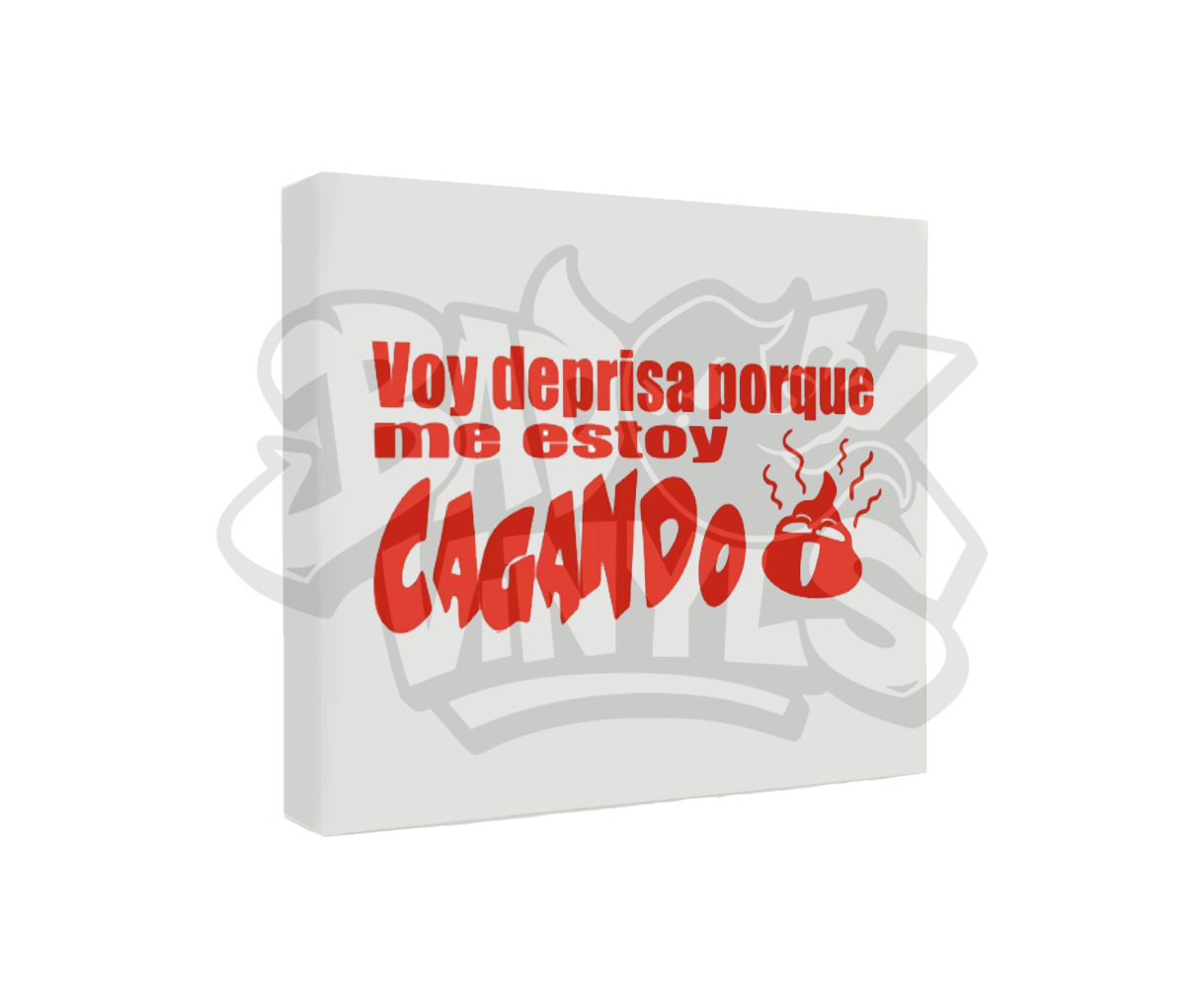 PEGATINA VOY DEPRISA PORQUE ME ESTOY CAGANDO